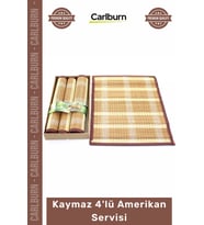 #AmerikanServisi Şık Dayanıklı Modern Sofralar Kaymaz Yüzey Pratik Masa Düzeni 4'lü Amerikan Servisi