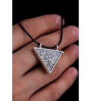 Erkek Gümüş Muska Haznesi - Allah Ve Muhammed Yazılı Model 3 Erkek Cevşen Muska Haznesi 6018601417435