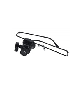 No.9892a Gözlük Tipi Işıklı Monoküler Büyüteç 20x16mm Optik Lens