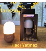 GK-23059 Şarjlı Hacı Yatmaz Kamp ve Masa Lambası – 122 Lümen, 4000 mAh, RGB Renkli Işık