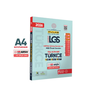2026 8.Sınıf Full LGS Altın Seri (FULAS) TÜRKÇE MEB Çıkmış Soru Bankası Modüler Seti PDF/Video Ç.