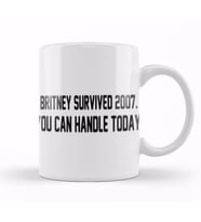 Britney Survived 2007 Kupa Bardak Porselen