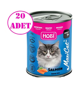 Maxicat Somon Balıklı Yetişkin Kedi Konservesi 400 gr 20 Ad