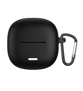 Microsonic Xiaomi Redmi Buds 6 Lite Kılıf Askılı Mat Silikon Siyah (Siyah)