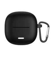 Microsonic Xiaomi Redmi Buds 6 Lite Kılıf Askılı Mat Silikon Siyah (Siyah)