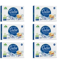 6 Adet Mavi Hindiba Detox Karışık Bitki Çayı 30 Şase Mavihindiba Detoks Tozu
