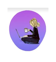 Kahve Içen Kız Baskılı Bilek Destekli Mousepad