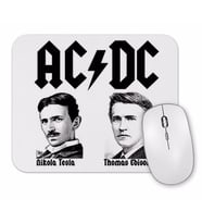 Ac Dc  Tesla Ve Edison Mouse Pad