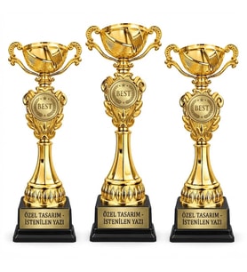 Büyük Ödül Kupası lüx Üçlü Set 39/36,5/35,5 cm