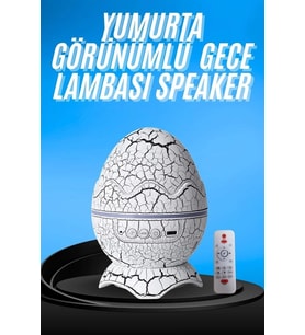 Gece Lambası Yumurta Işık Speaker Yeni Nesil Dinozor Yumurtası Görünümlü