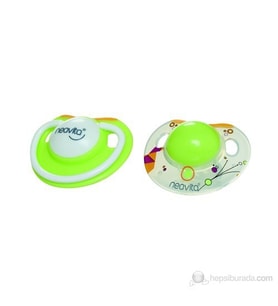 Neavita Ortodontik Silikon Emzik İkili (BPA%0) 0 Ay+ / Yeşil