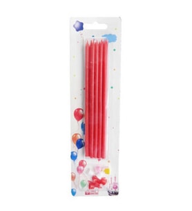 Mum pastel 15 cm kırmızı pk:10-