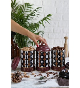 Silindir Saklama Kabı Ø10,5 cm 3 lü Set