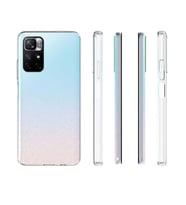 Redmi Note 11T 5G Kılıf İnce ve Esnek Şeffaf Süper Silikon (Renksiz)