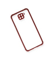 Xiaomi Redmi Note 9 Kılıf Miami Şeffaf Silikon - Fuşya