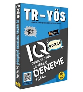 Tasarı TR YÖS IQ 40X10 Çözümlü Deneme