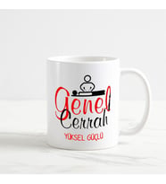Genel Cerrah Kupa Bardak (2. Tasarım) (Beyaz)