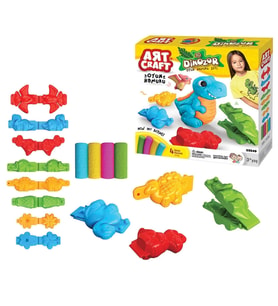 3D Dinozor Oyun Hamur Seti 200 Gr. - Oyun Hamuru Seti - Hamur Setleri - Hamur Kalıpları