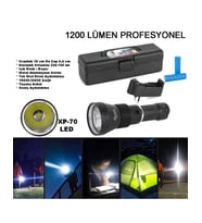 1200 LÜMEN PROFESYONEL ŞARJLI EL FENERİ WATTON WT-655