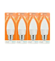 (4 Adet) Osaka 7W (50W) 3000K (Sarı) E27 Duylu (Kalın Duy) Mum Led Ampul