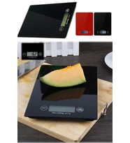 Dijital Mutfak Tartısı - 5 Kg Kapasite, 1 Gram Hassasiyet, Şık Siyah Cam Tasarım ( Lisinya )