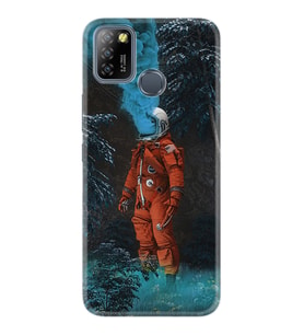 INFINIX Smart 4 5 6 Zero 8 S5 Pro Kılıf Desemli Silikon Astronot Smoke 1769