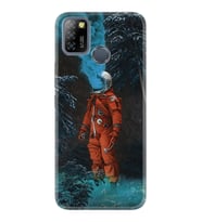INFINIX Smart 4 5 6 Zero 8 S5 Pro Kılıf Desemli Silikon Astronot Smoke 1769