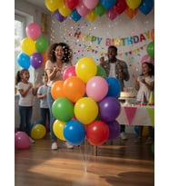12 İnç 50'li Balon Seti Doğum Günü Parti Süsleme Balonları Dekorasyon Seti Renkli