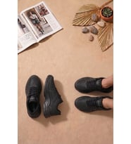 Elit ASENS4338 Erkek Klasik Sneaker Siyah