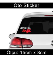 umrumda değil etiket sticker - 2 adet çıkartma araba motosiklet kask atv tablet pc buzdolabı otomobil bilgisayar uyumlu