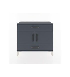 Arges Şifonyer 2 Raflı 2 Çekmeceli 2 Kapaklı 88x30x80 Antrasit-Antrasit