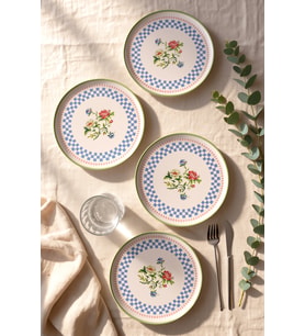 Keramika Rose Line Nordic Pasta Tabağı 22 Cm 4 Adet 22911