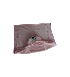 Kulaklı Bebek Battaniye - Köpekli Giyilebilir Battaniye (Pembe)