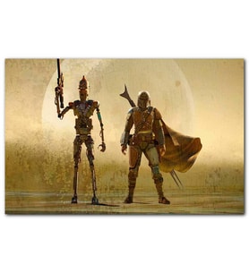 Cakatablo Mandalorian IG-11 Star Wars Karakterleri MDF Tablo