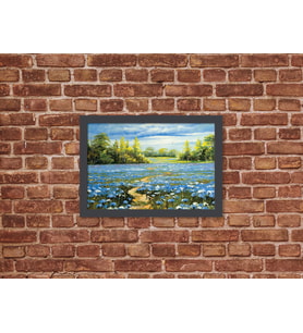 Ahşap Kendinden Çerçeveli Tablo - Manzara Boyama Tablo, Standart - 20x28cm (Çok Renkli)