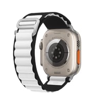 E2M APPLE WATCH 42-44-45-49MM KRD-26 ALPINE ÇİFT RENKLİ BEYAZ KORDON