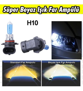 H10 Beyaz Işık Far Ampulü 12V