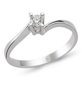 Romeo Pırlanta 0.16 Ct Tektaş Yüzük RMY307 (Çok Renkli)