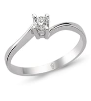 Romeo Pırlanta 0.16 Ct Tektaş Yüzük RMY307 (Çok Renkli)