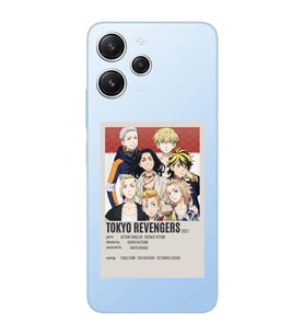 Xiaomi Redmi 12 Uyumlu Uyumlu Tokyo Revengers Poster Tasarımlı Şeffaf Telefon Kılıfı
