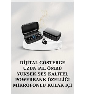Dijital Göstergeli Bluetooth Kulaklık Kablosuz TWS Stereo Bluetooth 5.0