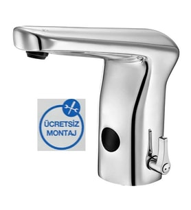 Eca Krom Fotoselli Lavabo Batarya Elektrikli 108108025 Çift Su G.