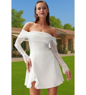 İncili Detaylı A Line Mini Elbise Özel Günler İçin Şık Tasarım Profesyonel Görünüm Modern Stil