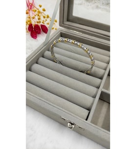 XoX model gold detaylı çelik kelepçe