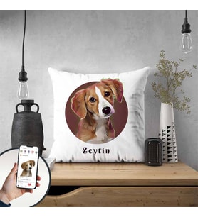 Kişiye Özel Köpeğinizin Fotoğrafıyla Hazırlanacak Yastık