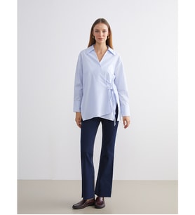 LCW Modest İndigo Flare Kadın Jean Pantolon