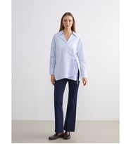 LCW Modest İndigo Flare Kadın Jean Pantolon