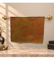 e38 EL İŞÇİLİĞİ KADIN RENKLİ EBRU FULAR 175*35 cm-6710