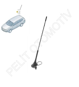 Lupo Tavan Anteni Komple 1J0035501C 1J0035849A (1999-2006)