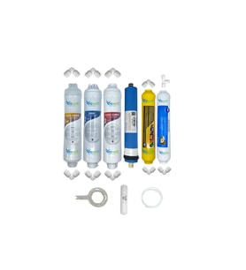 PWS Kapalı Kasa Su Arıtma Cihazlarına uygun Eco 6li Vontron mebran Mineral+tatlandırıcı set